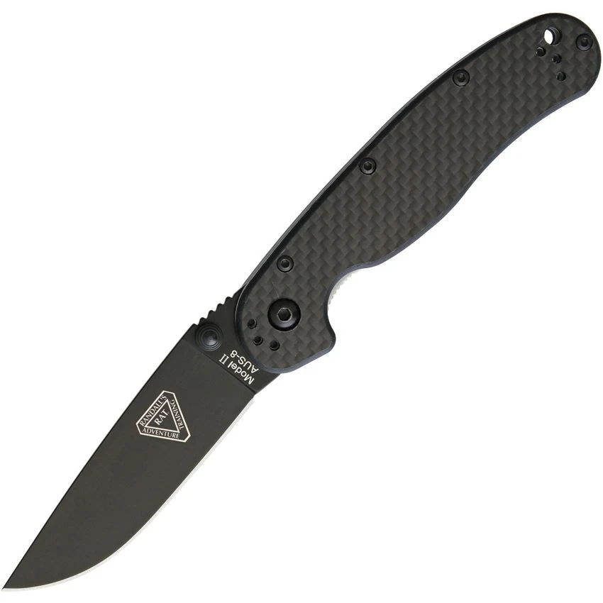 Ontario 8838 RAT II CF Drop Point Linerlock Folding Pocket Knife 1 Ontario 8838 RAT II CF Drop Point Linerlock Folding Pocket Knife