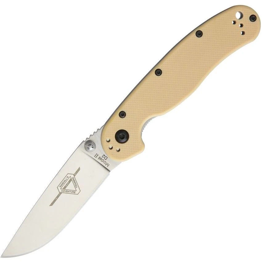 Ontario 8828DT RAT II Linerlock D2 Folding Knife With Desert Tan G10 Handle 1 Ontario 8828DT RAT II Linerlock D2 Folding Knife With Desert Tan G10 Handle