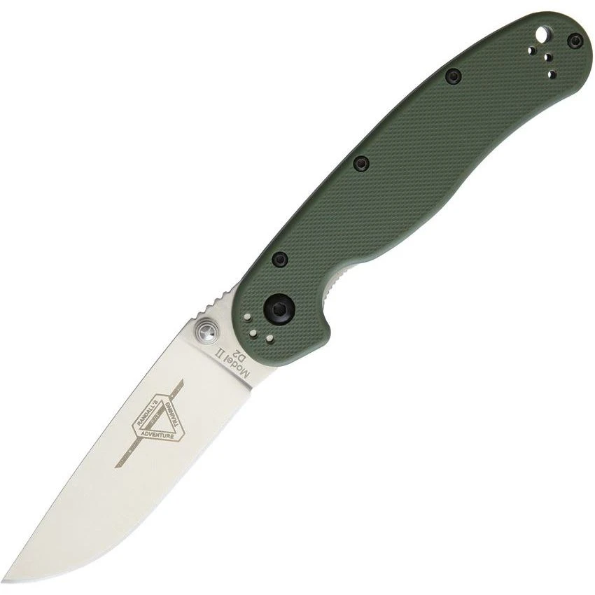 Ontario 8828OD RAT II Linerlock Folding Knife With OD Green G10 Handle 1 Ontario 8828OD RAT II Linerlock Folding Knife With OD Green G10 Handle