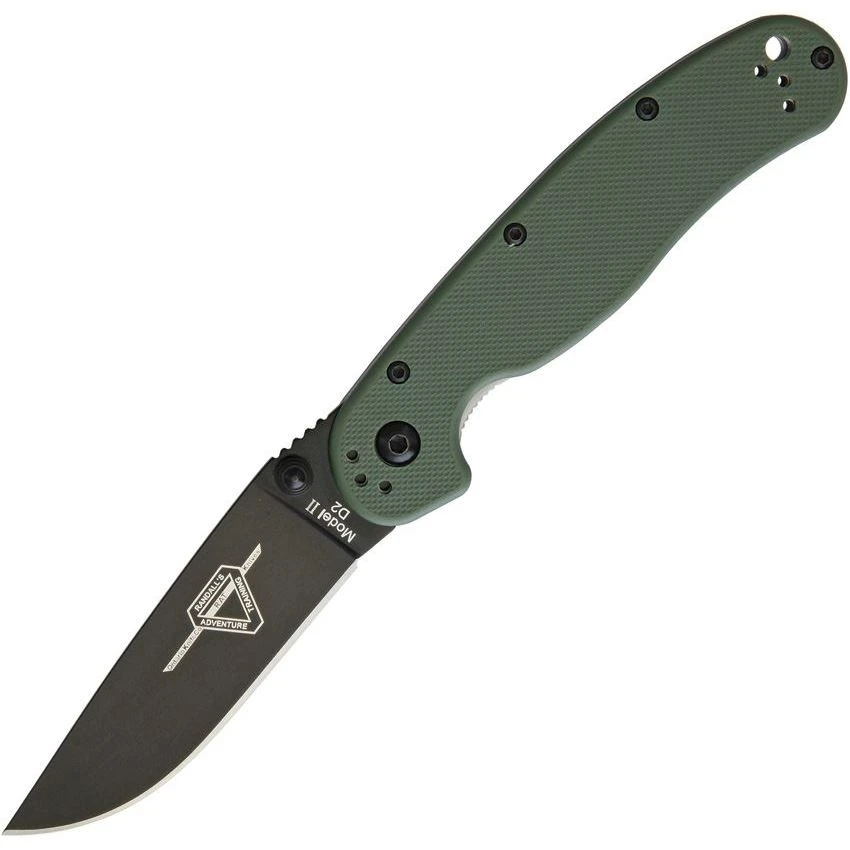 Ontario 8830OD RAT II Linerlock OD Green D2 Folding Knife With OD Green G10 Handle 1 Ontario 8830OD RAT II Linerlock OD Green D2 Folding Knife With OD Green G10 Handle