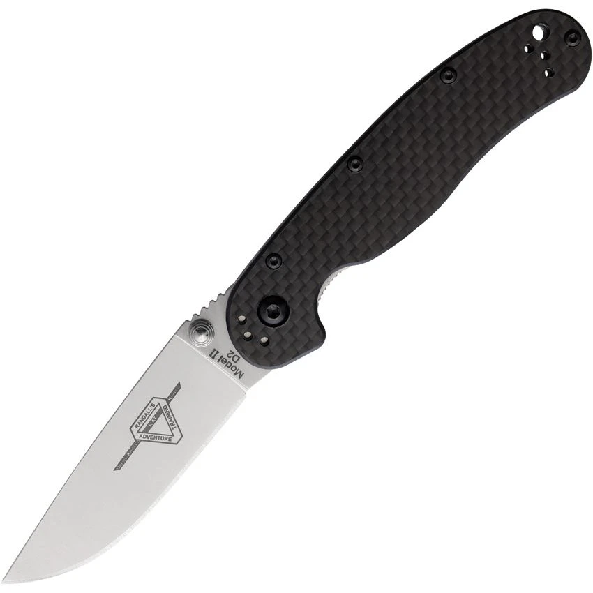 Ontario 8832 RAT II Linerlock D2 CF Folding Knife With Carbon Fiber Handle 1 Ontario 8832 RAT II Linerlock D2 CF Folding Knife With Carbon Fiber Handle