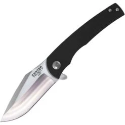 Ontario 8877 Carter Trinity Framelock AUS-8 Blade Knife With Black G10 Front And Stainless Back Handle