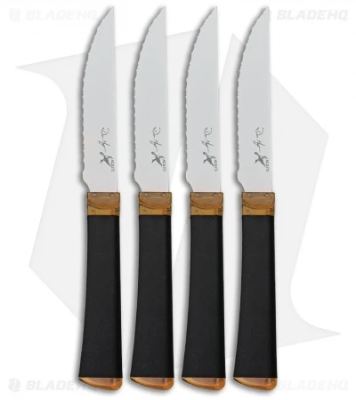 Ontario Agilite 4 Piece Serrated Steak Knife Set - ON2565 1 Ontario Agilite 4 Piece Serrated Steak Knife Set - ON2565