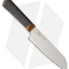 Ontario Agilite Santoku Kitchen Knife Black Kraton (6.75" Satin) 2525