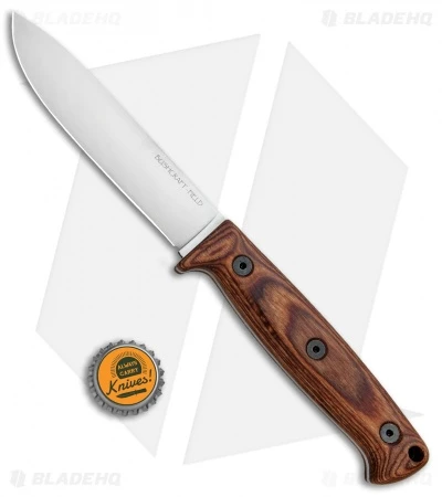 Ontario Bushcraft Field Fixed Blade Knife Walnut W/ Nylon Sheath (5" Satin) 8696 4 Ontario Bushcraft Field Fixed Blade Knife Walnut W/ Nylon Sheath (5" Satin) 8696 - Image 4