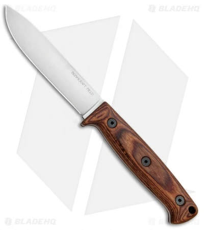 Ontario Bushcraft Field Fixed Blade Knife Walnut W/ Nylon Sheath (5" Satin) 8696 1 Ontario Bushcraft Field Fixed Blade Knife Walnut W/ Nylon Sheath (5" Satin) 8696