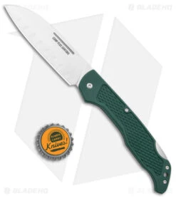 Ontario Camp Plus Santoku Folder Knife Green GFN (4.25" Satin) 4305 7 Ontario Camp Plus Santoku Folder Knife Green GFN (4.25" Satin) 4305 -Blade HQ Ontario Camp Plus Santoku folder Green GFN Satin BHQ 140428 jr bottlecap