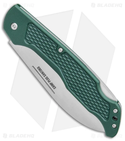 Ontario Camp Plus Santoku Folder Knife Green GFN (4.25" Satin) 4305 2 Ontario Camp Plus Santoku Folder Knife Green GFN (4.25" Satin) 4305 - Image 2