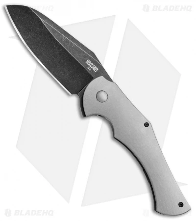 Ontario Carter 2quared Frame Lock Flipper Titanium (3.5" Black SW) 8876 OKC 1 Ontario Carter 2quared Frame Lock Flipper Titanium (3.5" Black SW) 8876 OKC