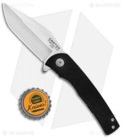Ontario Carter Trinity Frame Lock Knife Black G-10 (3" Satin) 8877 OKC 7 Ontario Carter Trinity Frame Lock Knife Black G-10 (3" Satin) 8877 OKC -Blade HQ Ontario Carter Trinity FL Black G 10 Satin 8877 BHQ 81300 jr bottlecap