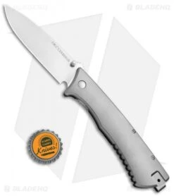 Ontario Cerberus Folder Frame Lock Knife Titanium (3.75" Satin) 1776 7 Ontario Cerberus Folder Frame Lock Knife Titanium (3.75" Satin) 1776 -Blade HQ Ontario Cerberus Ti 1776 BHQ 52180 jr bottlecap 2