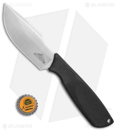 Ontario Hunt Plus Skinner Fixed Blade Knife Black Rubber (4" Satin) 9716 4 Ontario Hunt Plus Skinner Fixed Blade Knife Black Rubber (4" Satin) 9716 - Image 4
