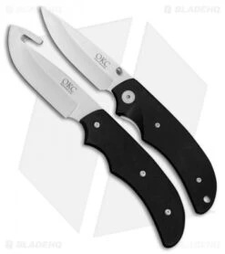Ontario International Hunters Kit Knife Set Black G-10 (Satin) 8789