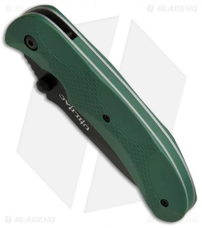 Ontario Joe Pardue Utilitac Liner Lock Knife Green Zytel (3.1" Black Serr) 2 Ontario Joe Pardue Utilitac Liner Lock Knife Green Zytel (3.1" Black Serr) - Image 2