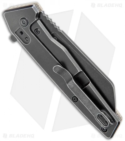 Ontario Knife Company Besra Frame Lock Knife Tan Micarta (3" Black SW) 3 Ontario Knife Company Besra Frame Lock Knife Tan Micarta (3" Black SW) - Image 3