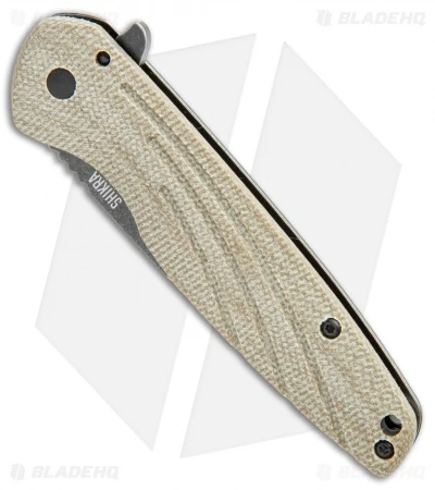 Ontario Knife Company Shikra Frame Lock Knife Tan Micarta (3.25" BSW) 2 Ontario Knife Company Shikra Frame Lock Knife Tan Micarta (3.25" BSW) - Image 2