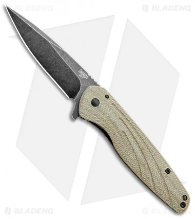 Ontario Knife Company Shikra Frame Lock Knife Tan Micarta (3.25" BSW) 1 Ontario Knife Company Shikra Frame Lock Knife Tan Micarta (3.25" BSW)