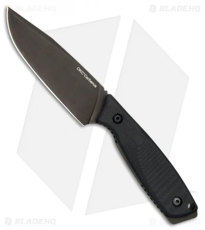 Ontario OKC Cerberus Fixed Blade Knife W/ Nylon Sheath (4.8" Black) 8694 1 Ontario OKC Cerberus Fixed Blade Knife W/ Nylon Sheath (4.8" Black) 8694