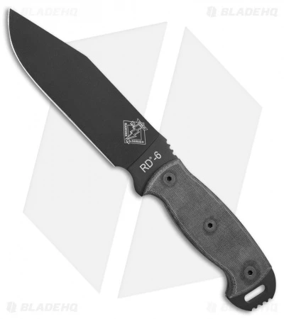 Ontario OKC Ranger RD-6 Fixed Blade Knife Black Micarta (6.6" Black) 8675 1 Ontario OKC Ranger RD-6 Fixed Blade Knife Black Micarta (6.6" Black) 8675