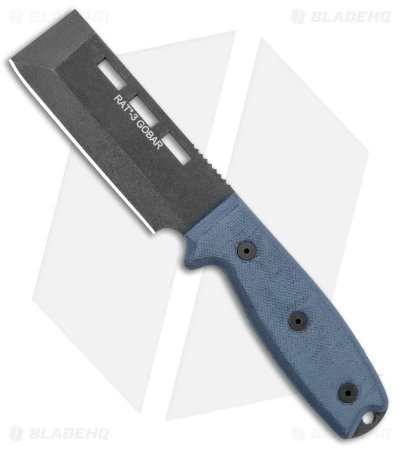 Ontario OKC RAT-3 Gobar Fixed Blade Knife Black Micarta (3.5" Black) 8660 1 Ontario OKC RAT-3 Gobar Fixed Blade Knife Black Micarta (3.5" Black) 8660