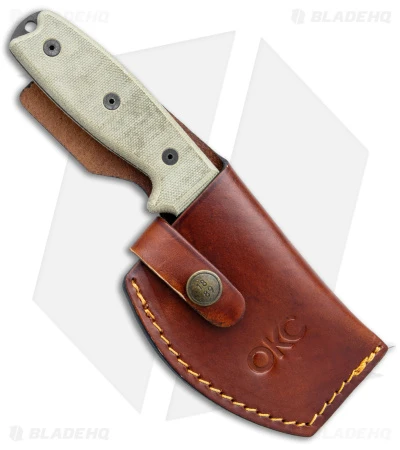 Ontario OKC RAT-3 Skinner Fixed Blade Knife Tan Micarta (3.75" Black) 8661 3 Ontario OKC RAT-3 Skinner Fixed Blade Knife Tan Micarta (3.75" Black) 8661 - Image 3