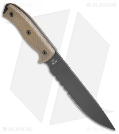 Ontario OKC RAT-7 Fixed Blade Knife (7" Black Serr) 2 Ontario OKC RAT-7 Fixed Blade Knife (7" Black Serr) - Image 2