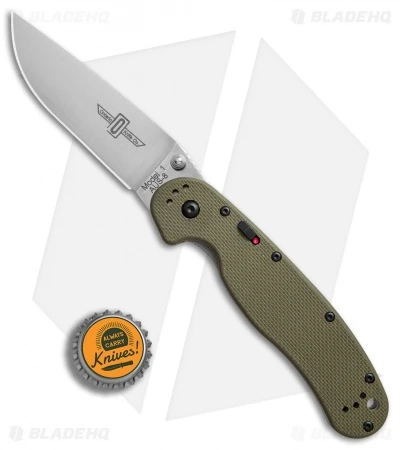 Ontario RAT Model 1A Spring Assisted Knife OD Green G-10 (3.625" Satin) 8870OD 4 Ontario RAT Model 1A Spring Assisted Knife OD Green G-10 (3.625" Satin) 8870OD - Image 4