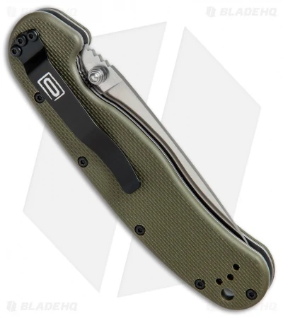 Ontario RAT Model 1A Spring Assisted Knife OD Green G-10 (3.625" Satin) 8870OD 2 Ontario RAT Model 1A Spring Assisted Knife OD Green G-10 (3.625" Satin) 8870OD - Image 2