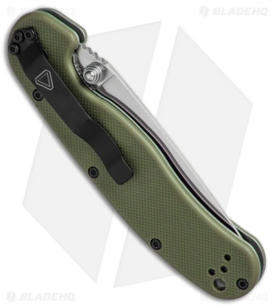 Ontario RAT Model 2 Liner Lock Knife OD Green Nylon (3" Satin AUS-8) 8860OD 2 Ontario RAT Model 2 Liner Lock Knife OD Green Nylon (3" Satin AUS-8) 8860OD - Image 2
