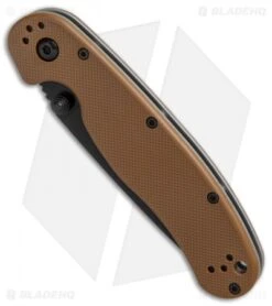 Ontario RAT Model 2 Liner Lock Knife Coyote Brown Nylon (3" Black) 8861CB 6 Ontario RAT Model 2 Liner Lock Knife Coyote Brown Nylon (3" Black) 8861CB -Blade HQ Ontario RAT 2 coyote brown black BHQ 59353 er spine