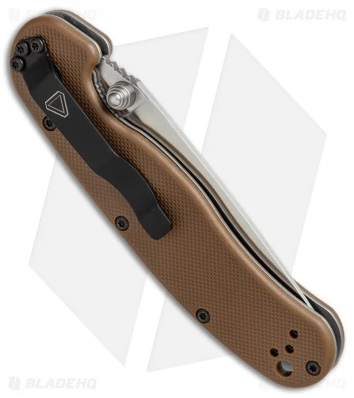 Ontario RAT Model 2 Liner Lock Knife Coyote Brown Nylon (3" Satin AUS-8) 8860CB 2 Ontario RAT Model 2 Liner Lock Knife Coyote Brown Nylon (3" Satin AUS-8) 8860CB - Image 2