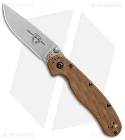 Ontario RAT Model 2 Liner Lock Knife Coyote Brown Nylon (3" Satin AUS-8) 8860CB 1 Ontario RAT Model 2 Liner Lock Knife Coyote Brown Nylon (3" Satin AUS-8) 8860CB