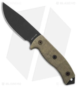 Ontario OKC RAT-5 Fixed Blade OD Green Micarta (5" OD Green)