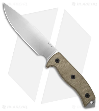Ontario RAT-6 Fixed Blade Knife Tan Micarta (5.5" Satin) 8659 1 Ontario RAT-6 Fixed Blade Knife Tan Micarta (5.5" Satin) 8659