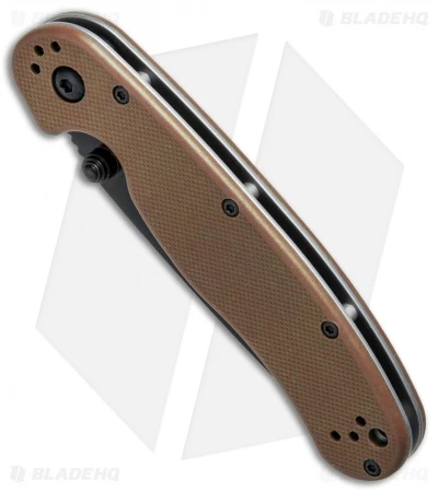 Ontario RAT Model 2 Liner Lock Knife Coyote Brown Nylon (3" Black D2) 8830CB 2 Ontario RAT Model 2 Liner Lock Knife Coyote Brown Nylon (3" Black D2) 8830CB - Image 2