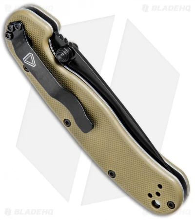 Ontario RAT Model 2 Liner Lock Knife Desert Tan Nylon (3" Black D2) 8830DT 3 Ontario RAT Model 2 Liner Lock Knife Desert Tan Nylon (3" Black D2) 8830DT - Image 3