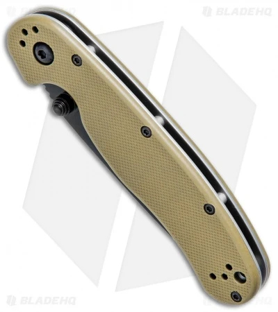 Ontario RAT Model 2 Liner Lock Knife Desert Tan Nylon (3" Black D2) 8830DT 2 Ontario RAT Model 2 Liner Lock Knife Desert Tan Nylon (3" Black D2) 8830DT - Image 2