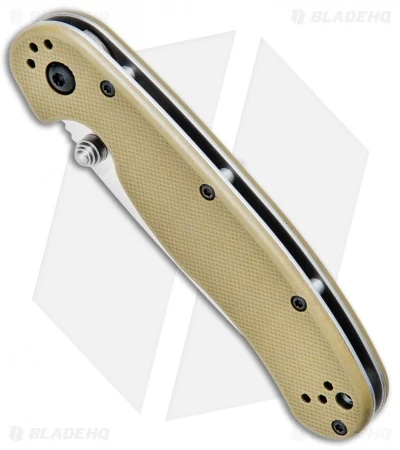 Ontario RAT Model 2 Liner Lock Knife Desert Tan Nylon (3" Satin D2) 8828DT 2 Ontario RAT Model 2 Liner Lock Knife Desert Tan Nylon (3" Satin D2) 8828DT - Image 2