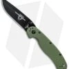 Ontario RAT Model 2 Liner Lock Knife OD Green Nylon (3" Black D2) 8830OD