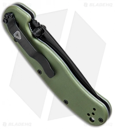 Ontario RAT Model 2 Liner Lock Knife OD Green Nylon (3" Black D2) 8830OD 3 Ontario RAT Model 2 Liner Lock Knife OD Green Nylon (3" Black D2) 8830OD - Image 3