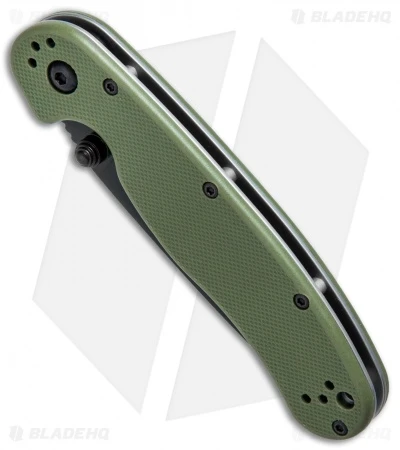 Ontario RAT Model 2 Liner Lock Knife OD Green Nylon (3" Black D2) 8830OD 2 Ontario RAT Model 2 Liner Lock Knife OD Green Nylon (3" Black D2) 8830OD - Image 2