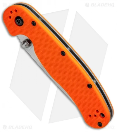 Ontario RAT Model 2 Liner Lock Knife Orange Nylon (3" Satin AUS-8) 8860OR 2 Ontario RAT Model 2 Liner Lock Knife Orange Nylon (3" Satin AUS-8) 8860OR - Image 2