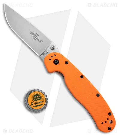 Ontario RAT1 Liner Lock Knife Orange (3.6" Satin D2) ON8848OR 4 Ontario RAT1 Liner Lock Knife Orange (3.6" Satin D2) ON8848OR - Image 4