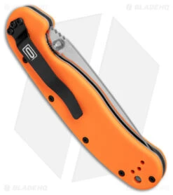 Ontario RAT1 Liner Lock Knife Orange (3.6" Satin D2) ON8848OR 6 Ontario RAT1 Liner Lock Knife Orange (3.6" Satin D2) ON8848OR -Blade HQ Ontario RAT1 LL Orange Satin BHQ 117421 jr side