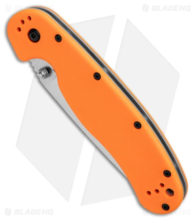 Ontario RAT1 Liner Lock Knife Orange (3.6" Satin D2) ON8848OR 2 Ontario RAT1 Liner Lock Knife Orange (3.6" Satin D2) ON8848OR - Image 2