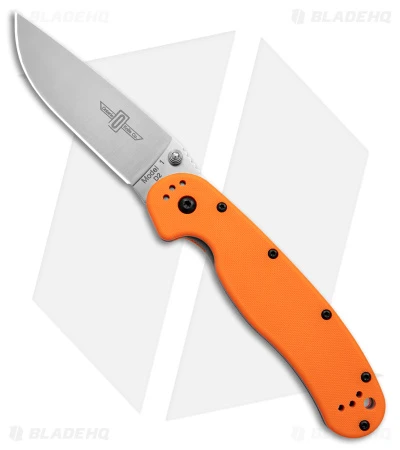 Ontario RAT1 Liner Lock Knife Orange (3.6" Satin D2) ON8848OR 1 Ontario RAT1 Liner Lock Knife Orange (3.6" Satin D2) ON8848OR