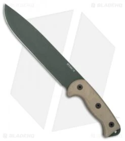 Ontario RTAK-II Knife Fixed Blade Knife Natural Micarta (10.5" Green) OKC 8669