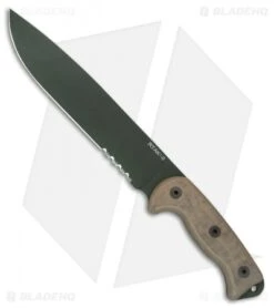 Ontario RTAK-II Knife Fixed Blade Knife Micarta (10.5" Green Serr) OKC 8670