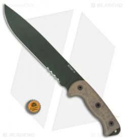 Ontario RTAK-II Knife Fixed Blade Knife Micarta (10.5" Green Serr) OKC 8670 7 Ontario RTAK-II Knife Fixed Blade Knife Micarta (10.5" Green Serr) OKC 8670 -Blade HQ Ontario RTAK II Micarta Green Serr 8670 BHQ 75463 jr bottlecap