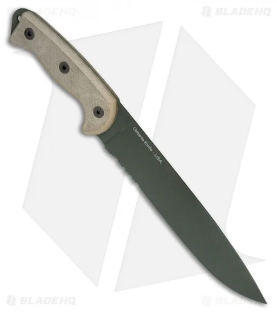 Ontario RTAK-II Knife Fixed Blade Knife Micarta (10.5" Green Serr) OKC 8670 2 Ontario RTAK-II Knife Fixed Blade Knife Micarta (10.5" Green Serr) OKC 8670 - Image 2
